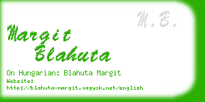 margit blahuta business card